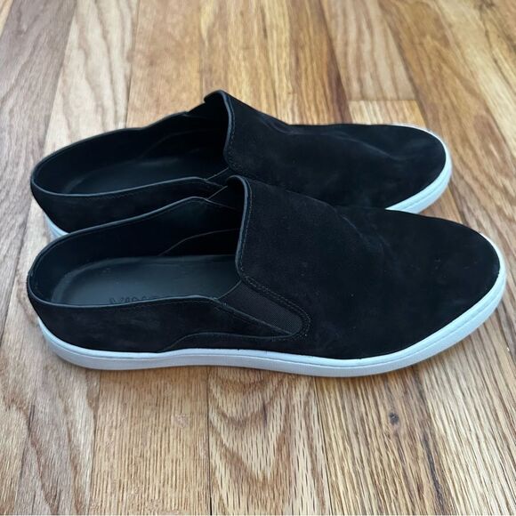 Vince Verrell 2 Black Suede Slip-on Slide Sneakers Women’s Sz 7 - Picture 7 of 13